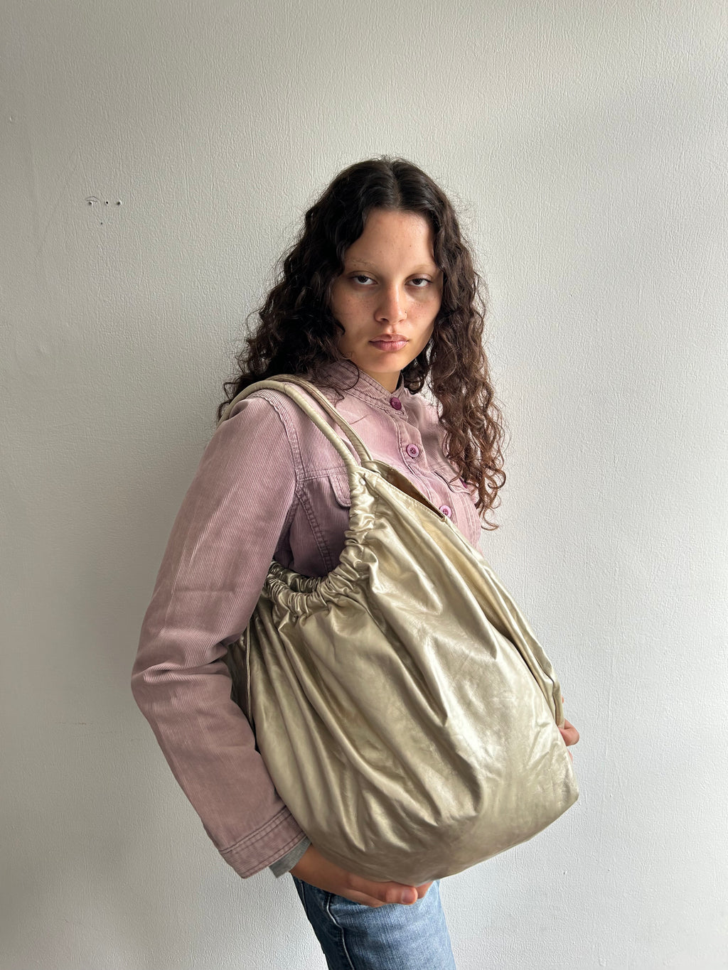 Big Gold Handbag