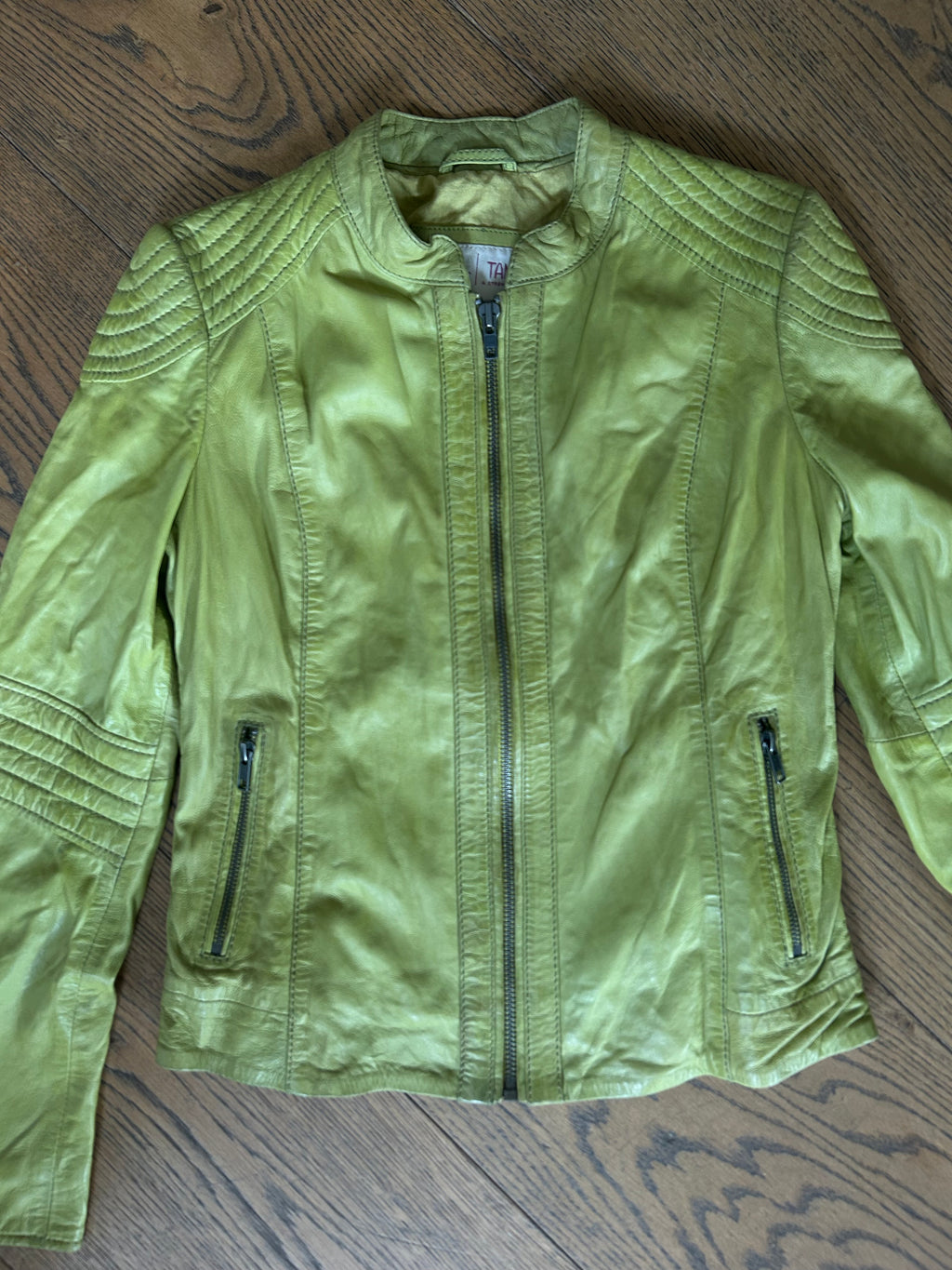 Lime Green Leather Jacket
