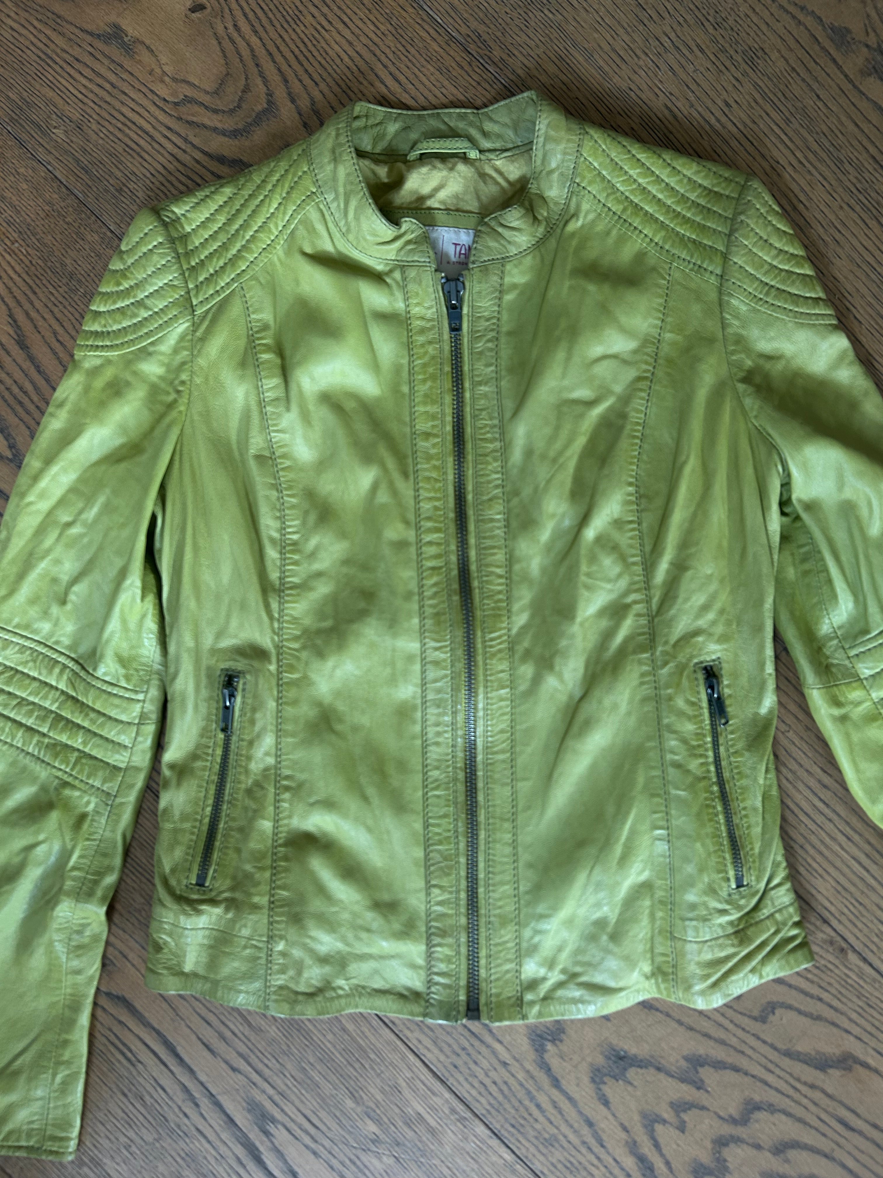 Lime Green Leather Jacket