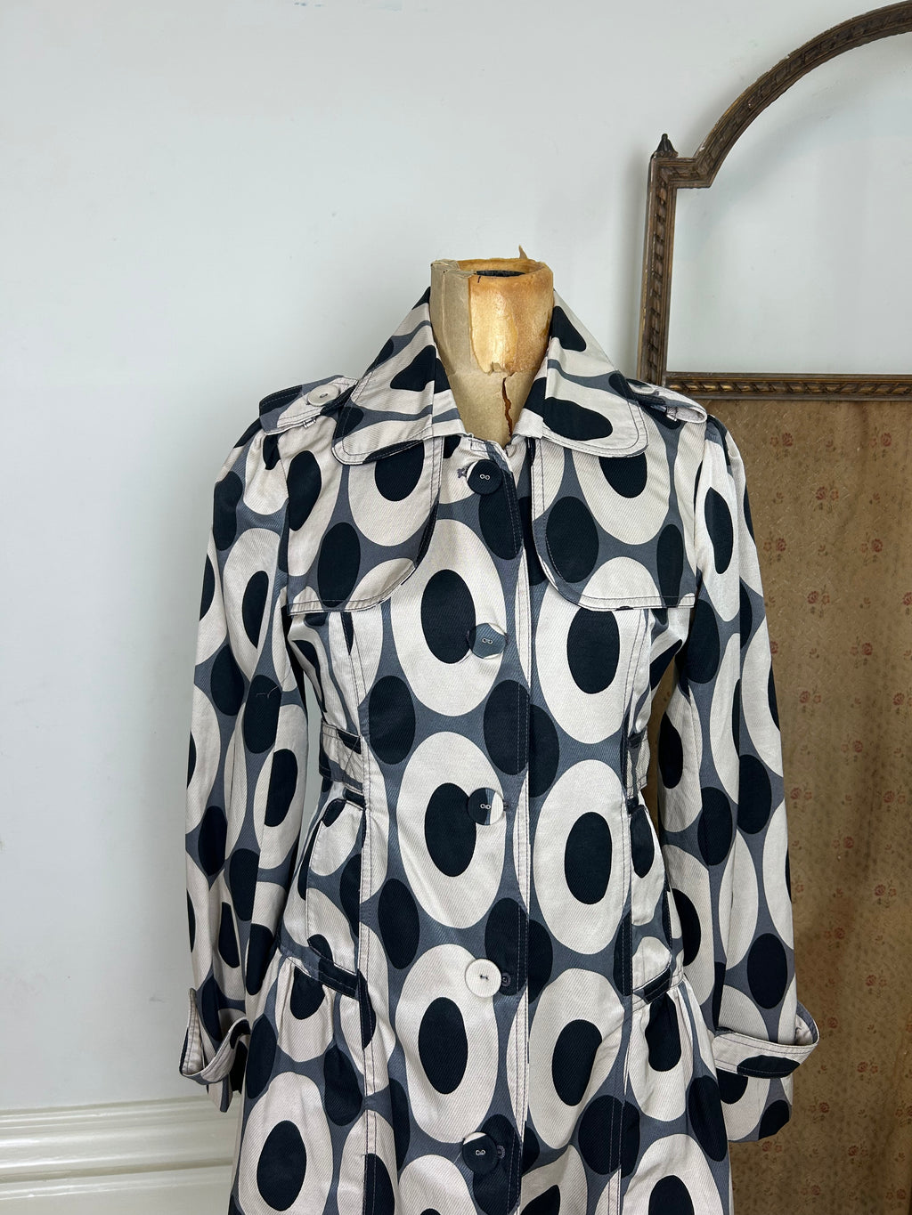 Geometric peacoat dress