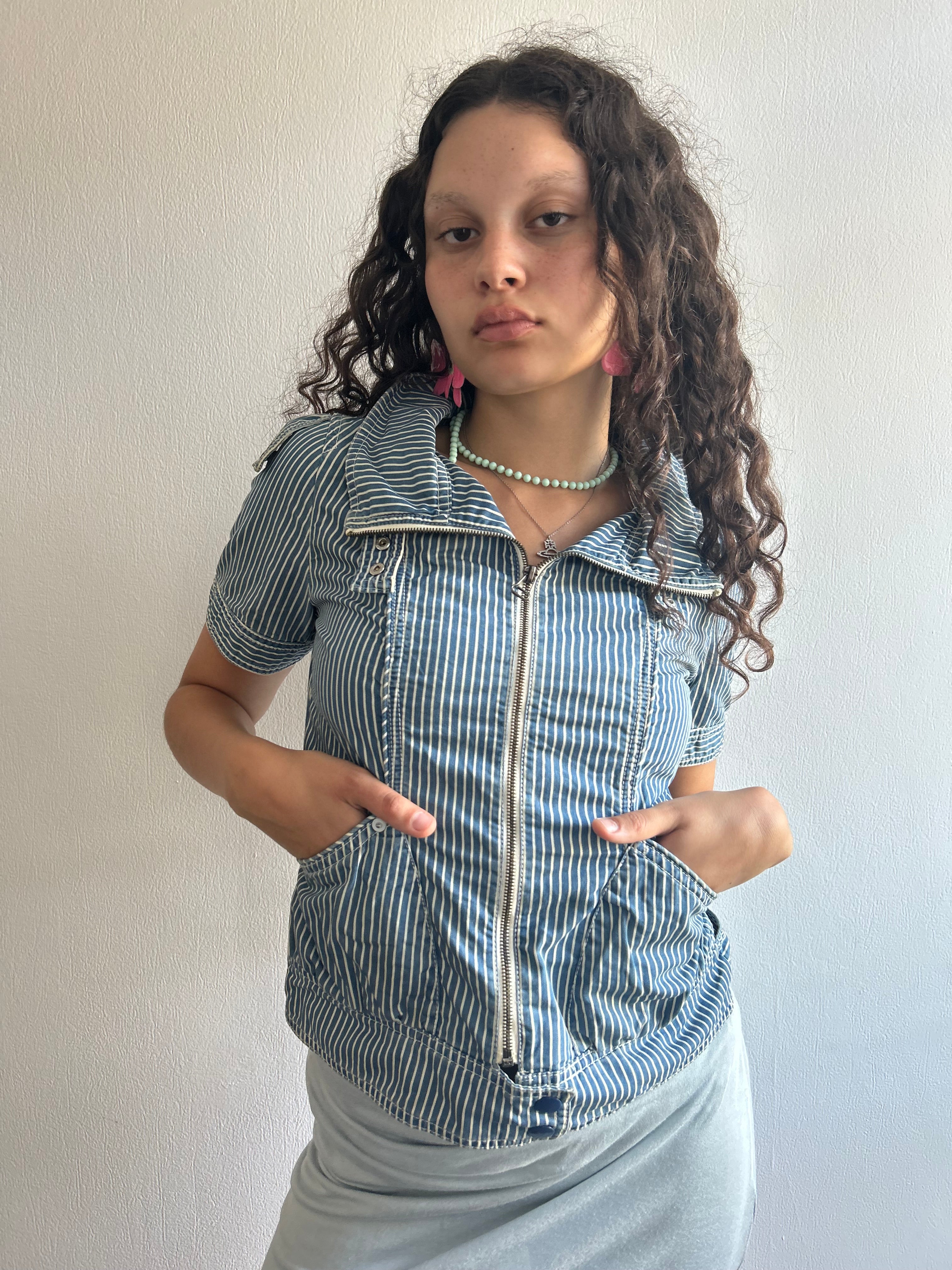 Vintage Sailor Style Workwear Top