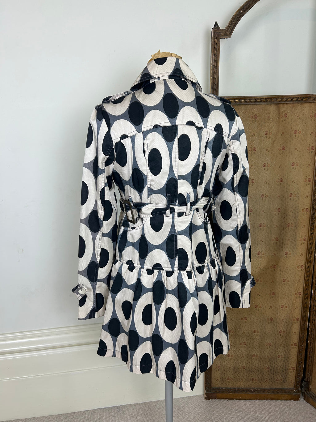 Geometric peacoat dress