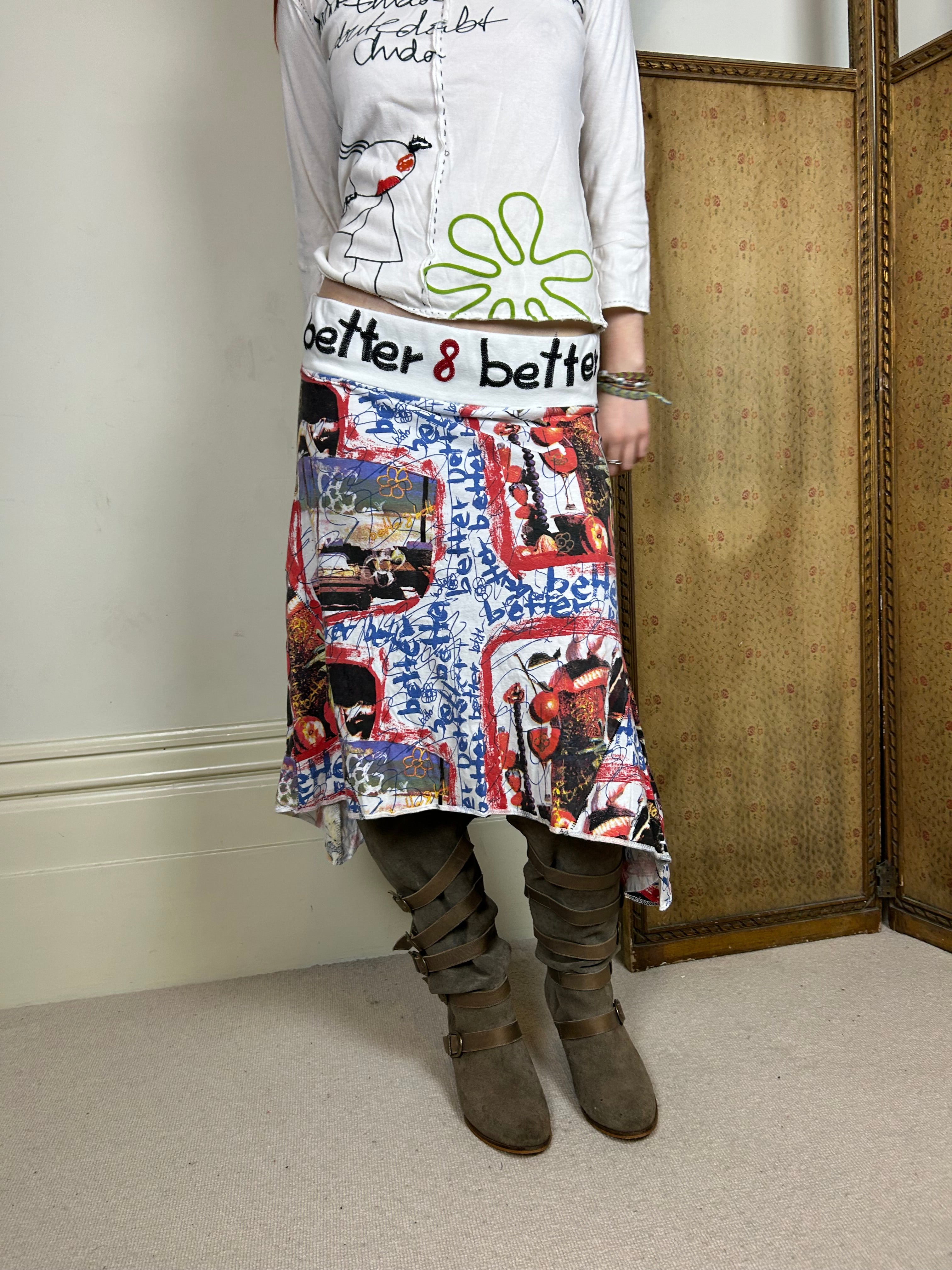 Desigual graphic skirt