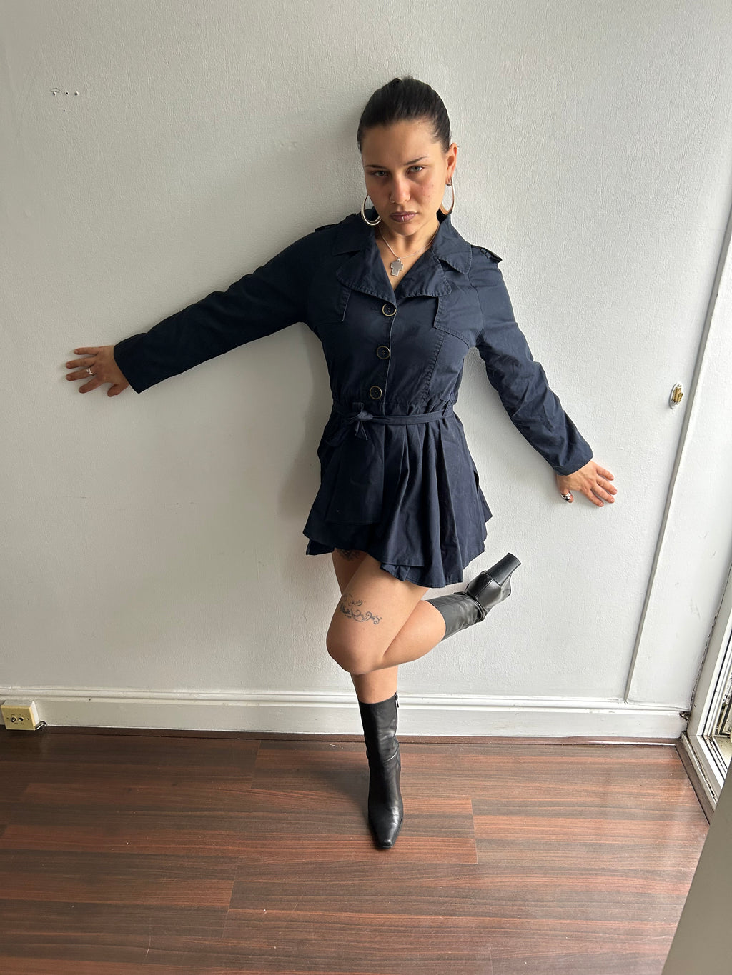 navy peacoat