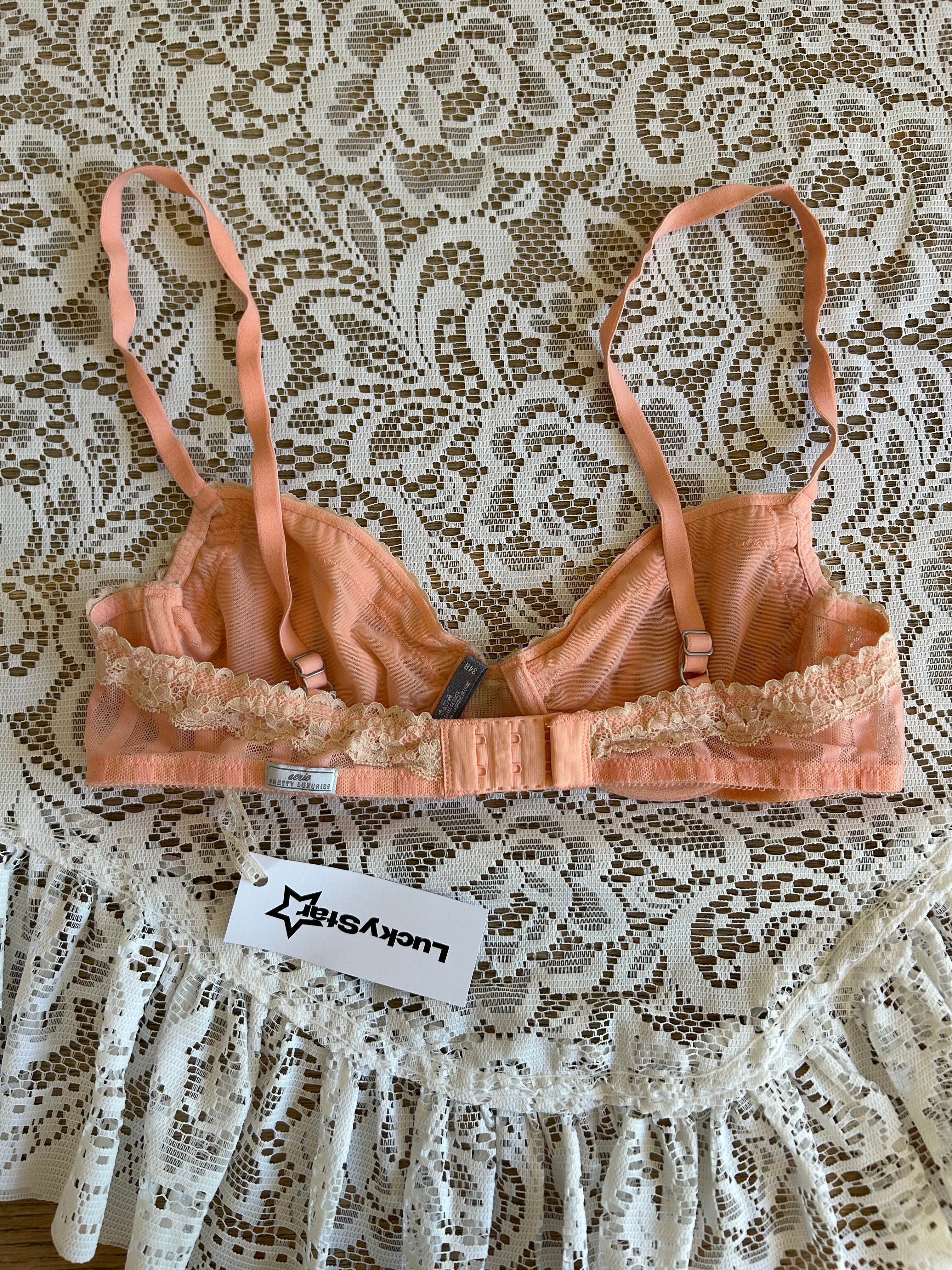 Rose Stripe Vintage Bra
