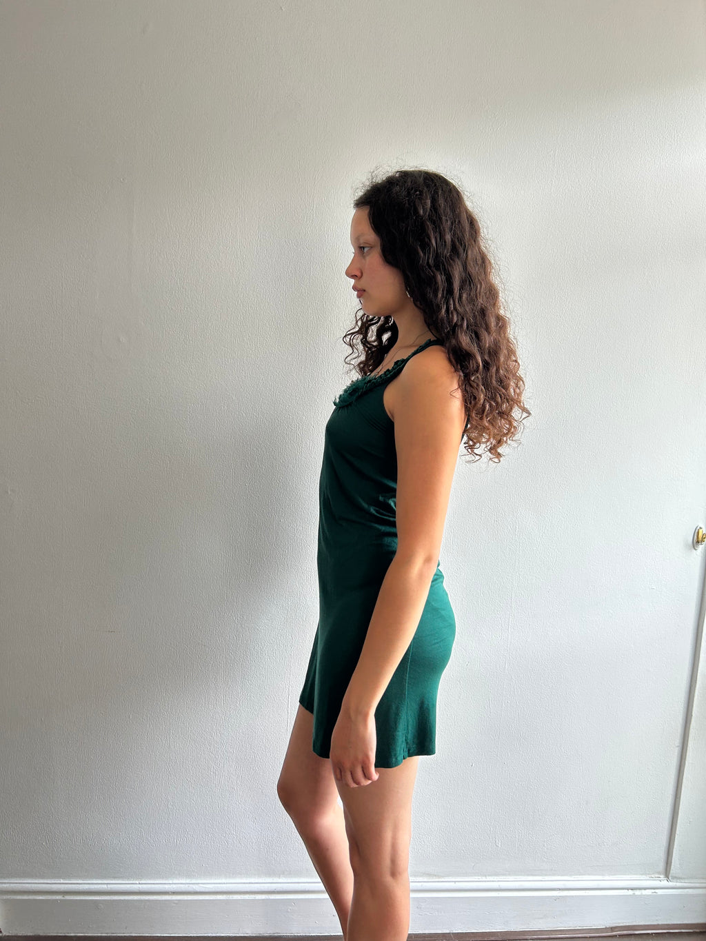 Forest Green Mini Dress