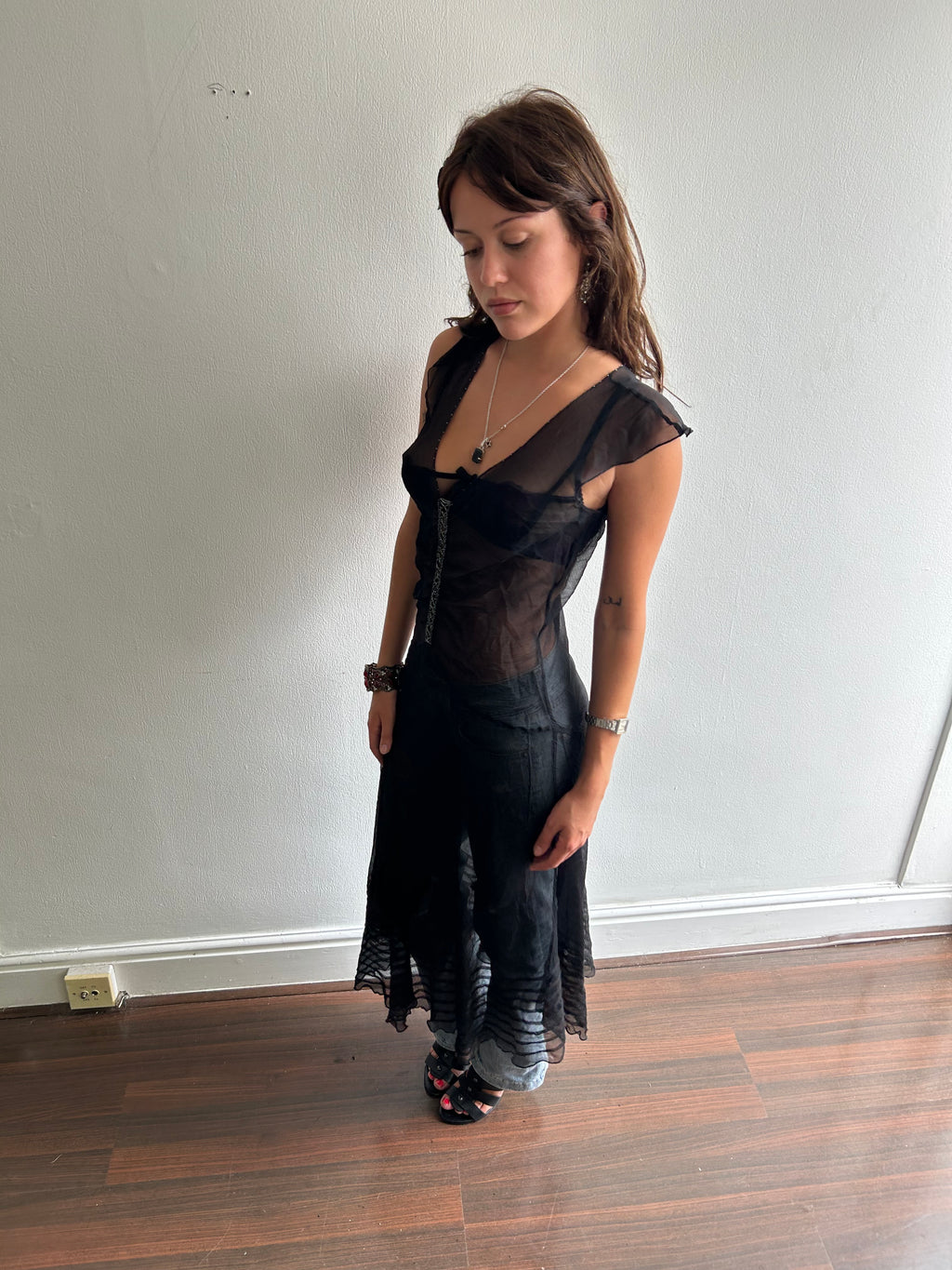 Black Sheer Dress