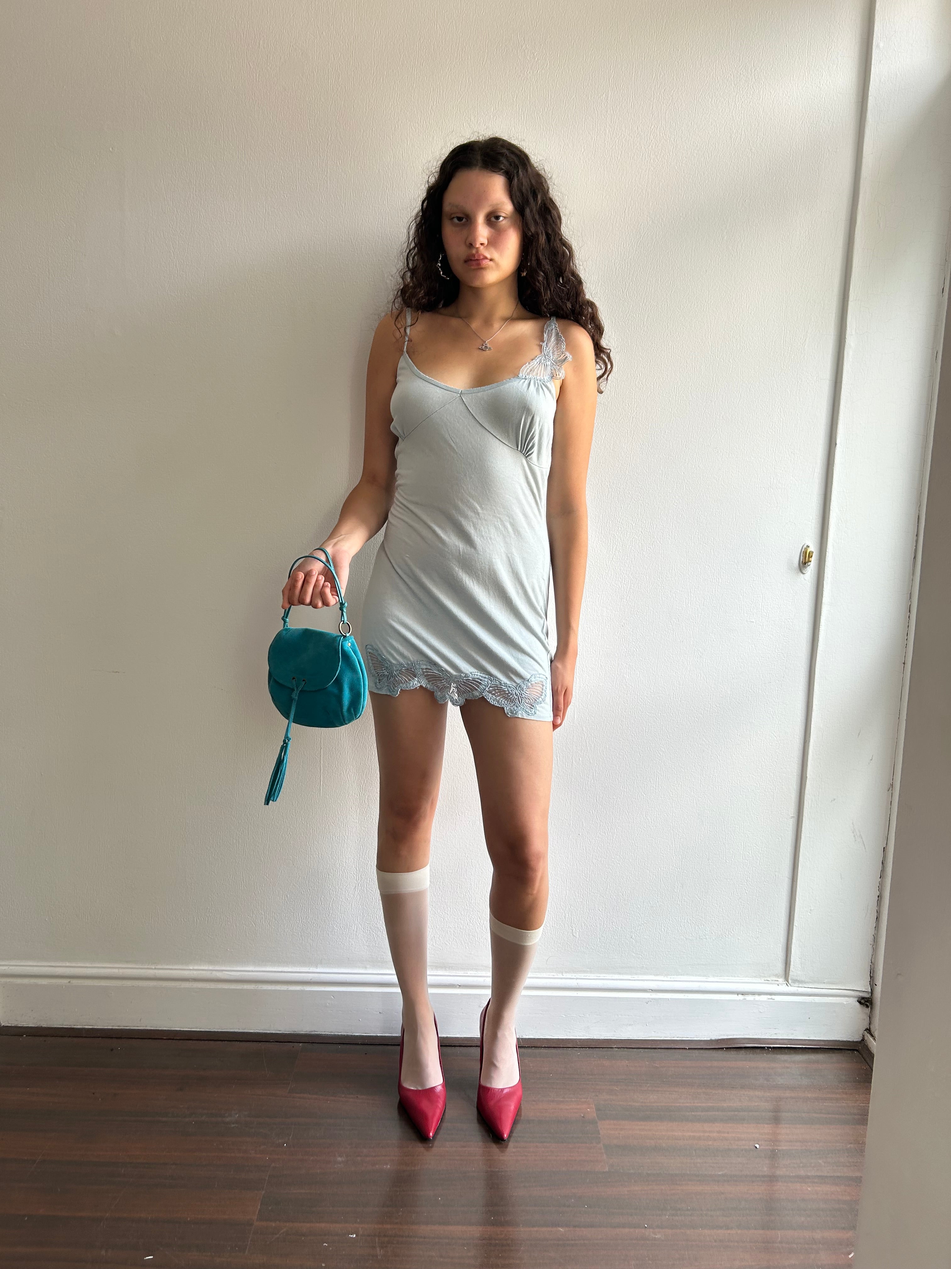 Teal Blue Mini Handbag