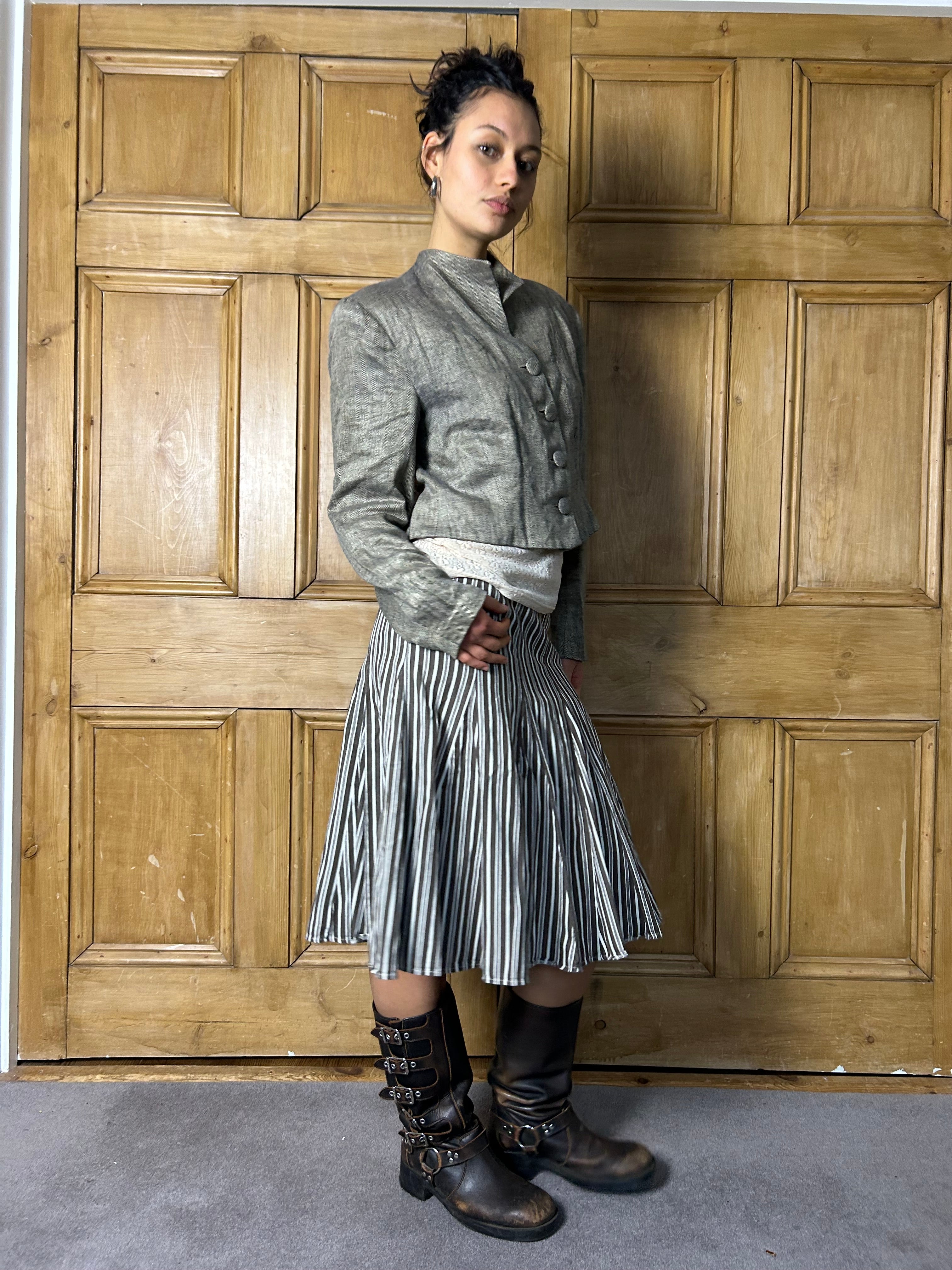 Pinstripe Boden Skirt