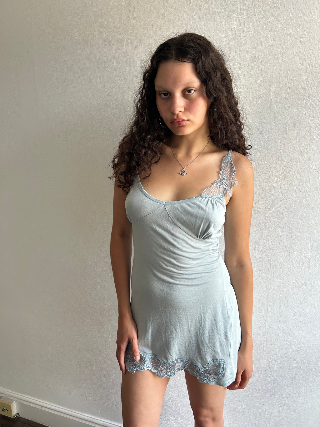 Gorgeous Silk and Cotton Vintage Slip Dress