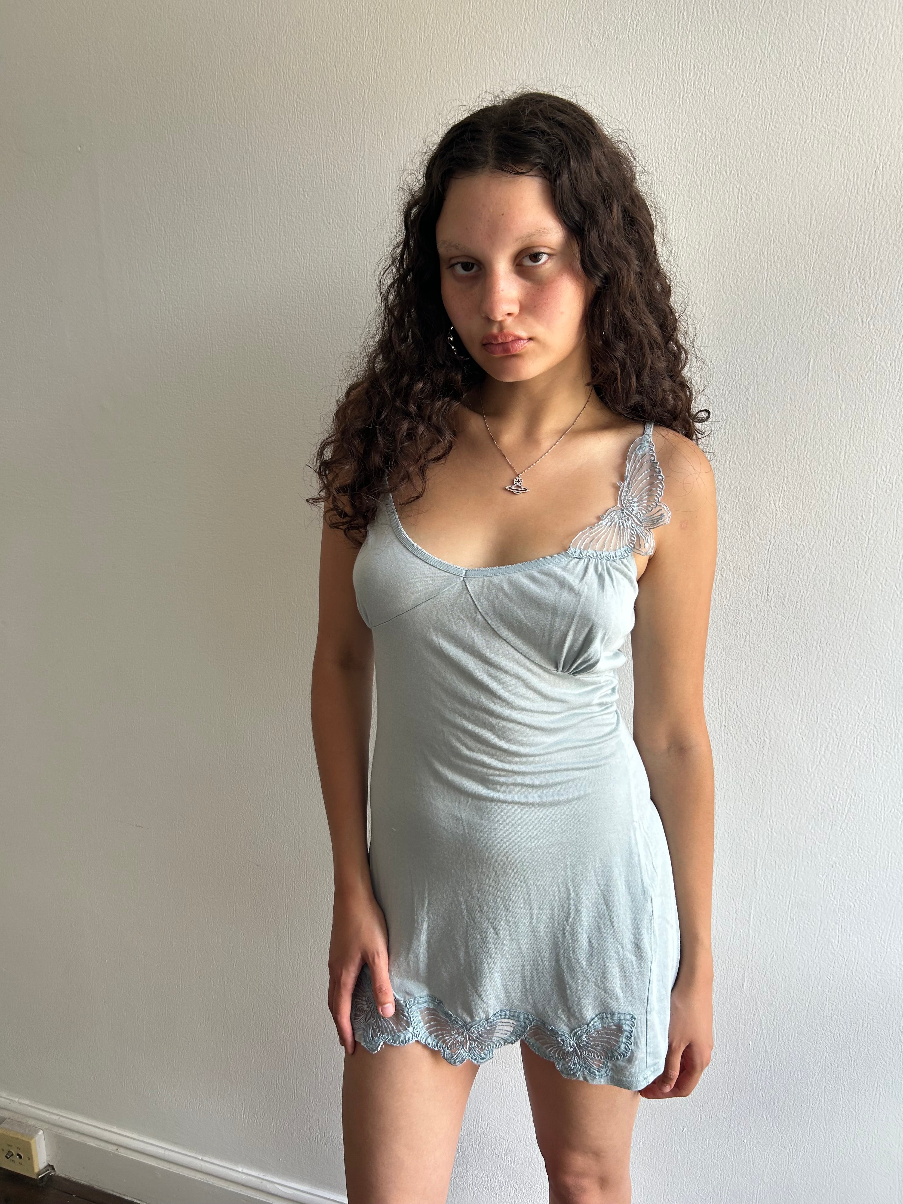 Gorgeous Silk and Cotton Vintage Slip Dress