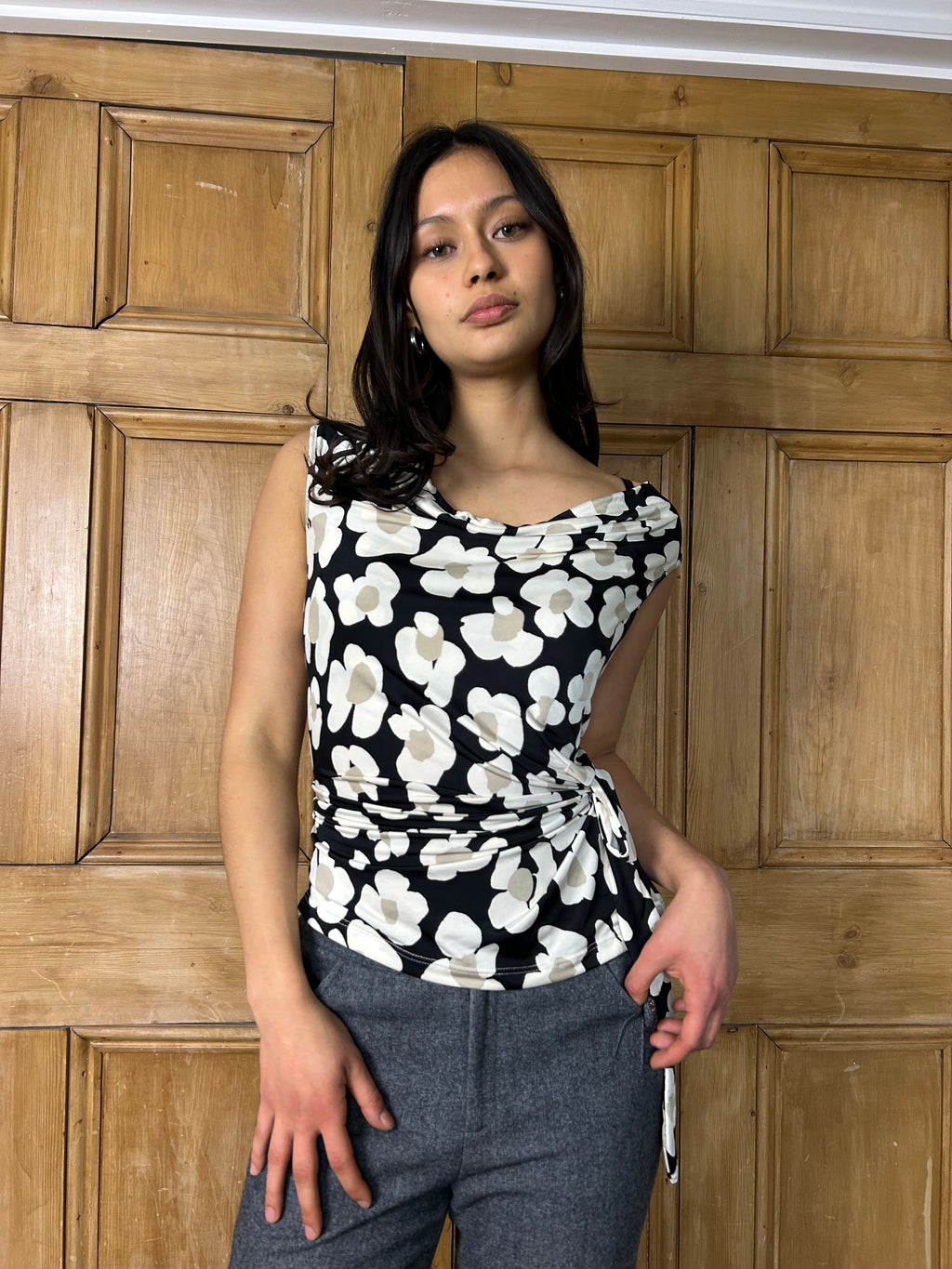 Floral synch top