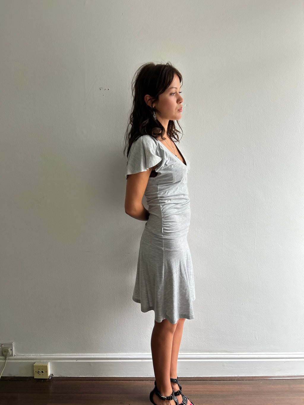 Grey EDC Drop Waist Dress