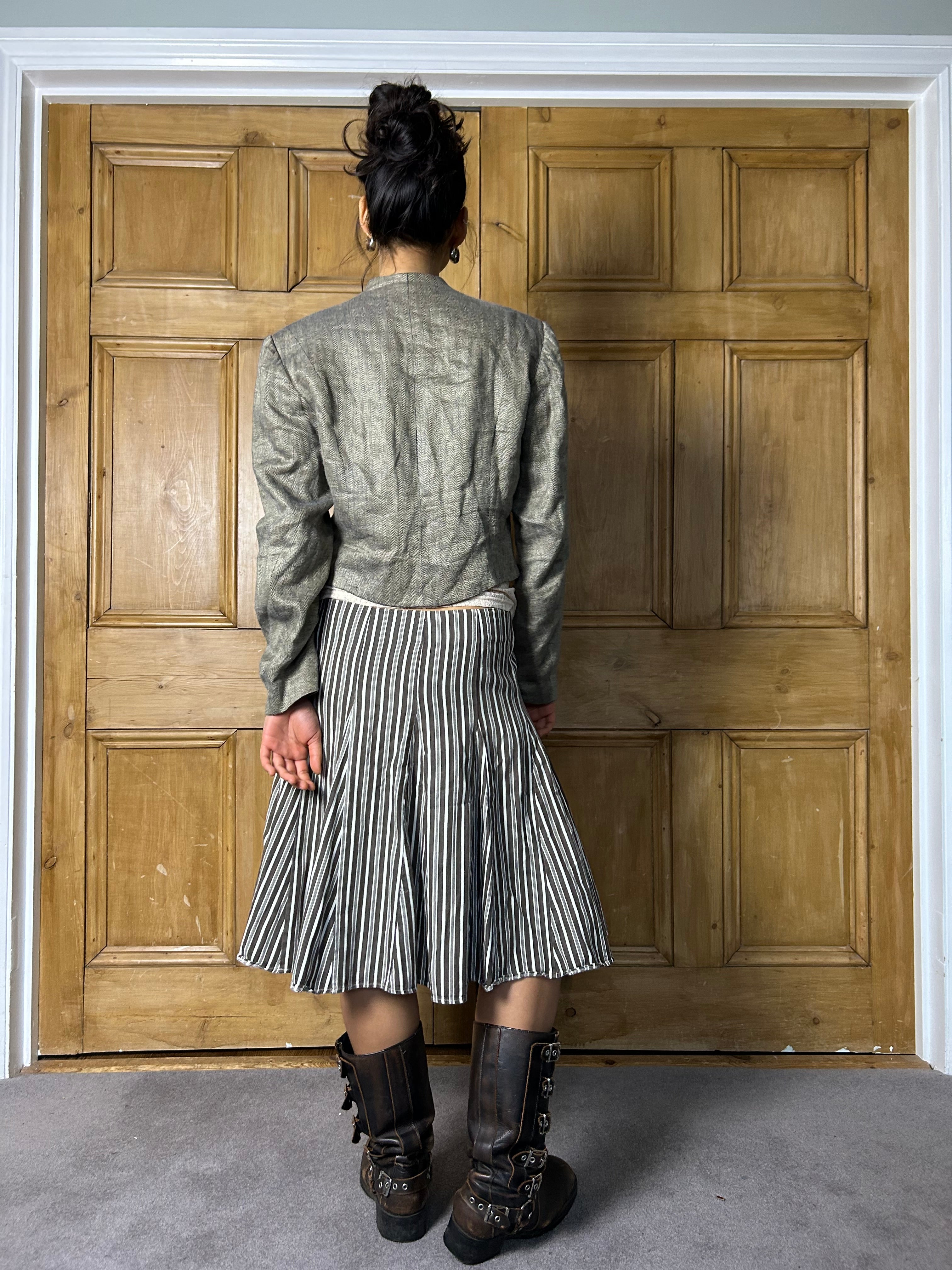 Pinstripe Boden Skirt