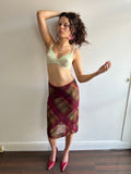 Vintage Tartan Slip Skirt
