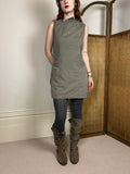 Taupe hooded dress