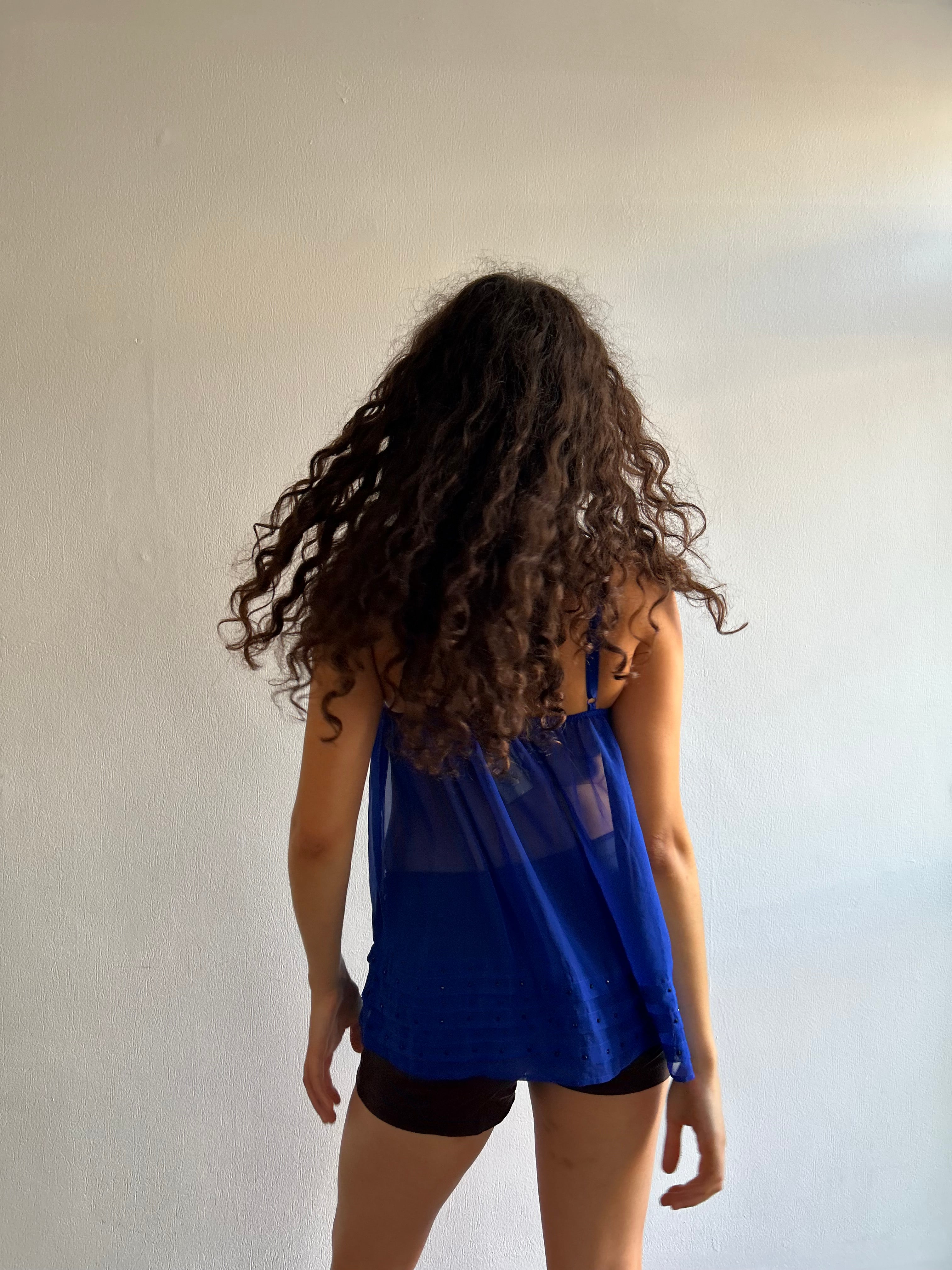 Royal Blue Lingerie Top