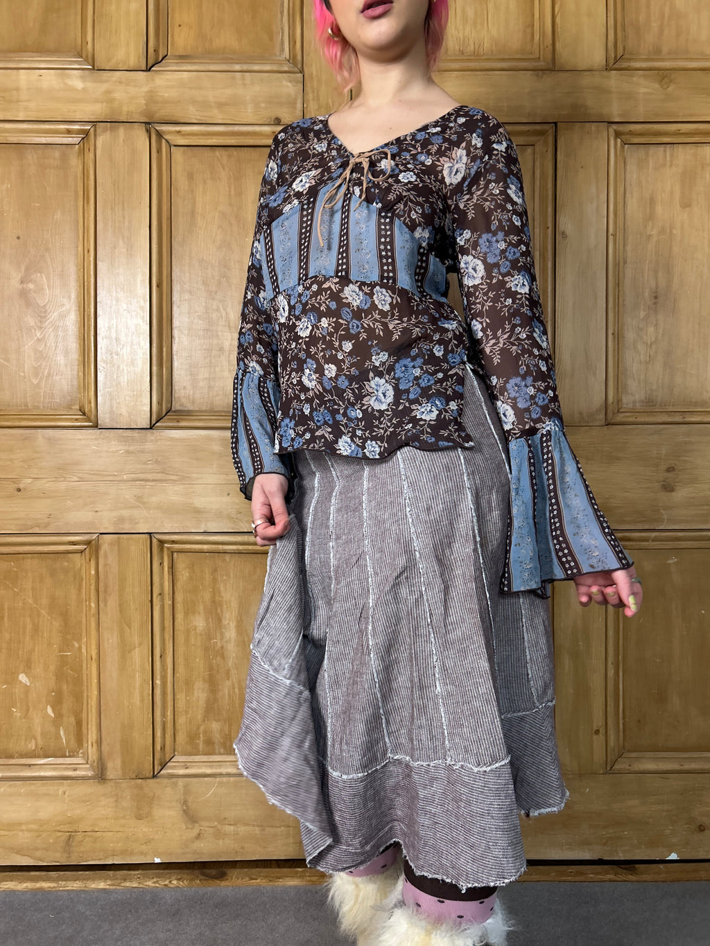 Whimsical Floral Top