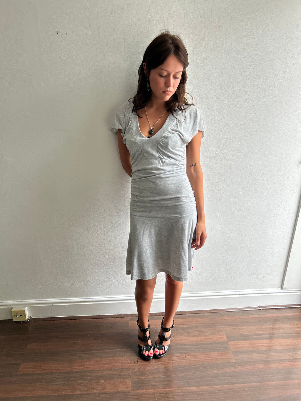 Grey EDC Drop Waist Dress