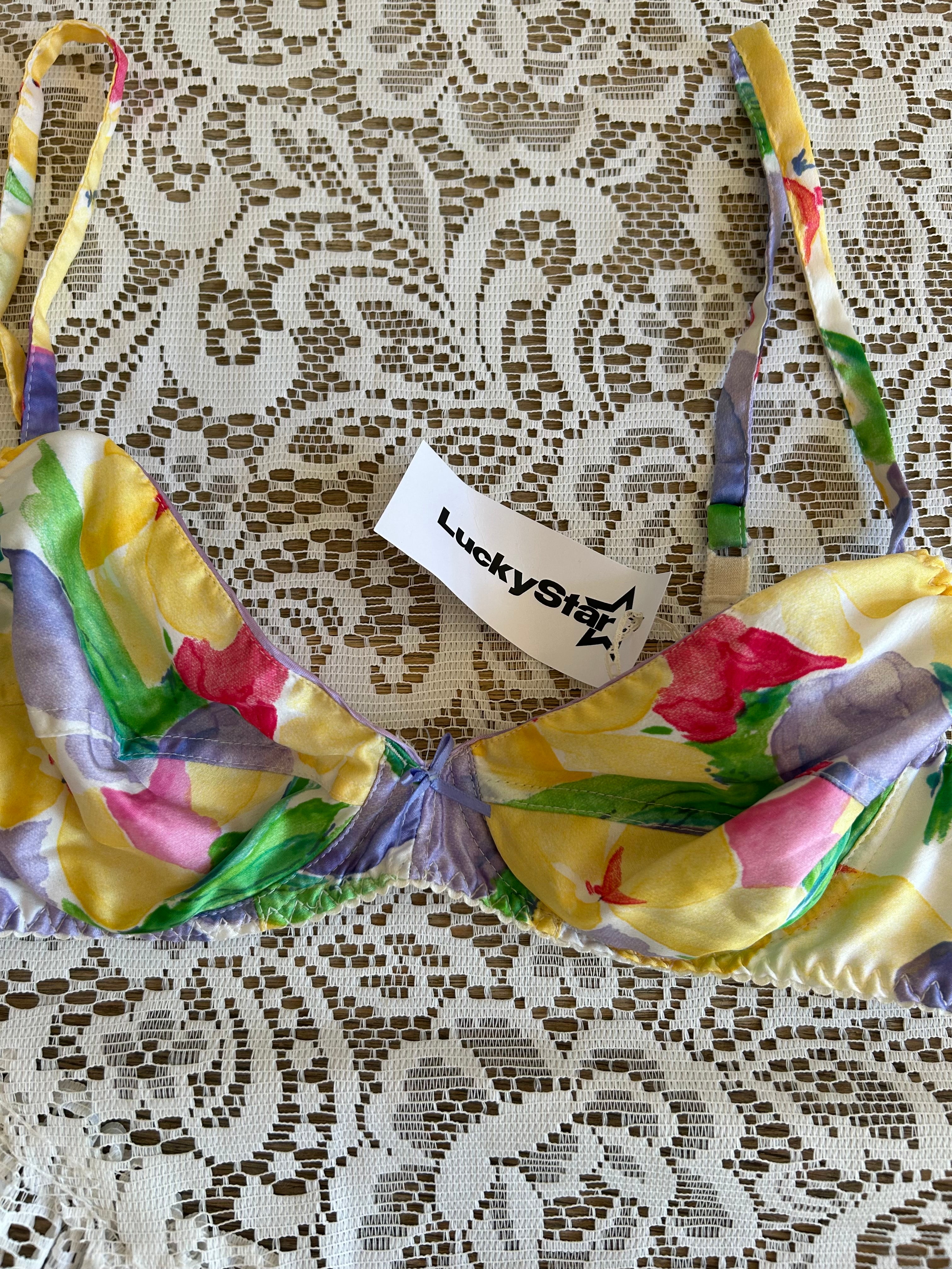 Vintage 80s Fruity Bra