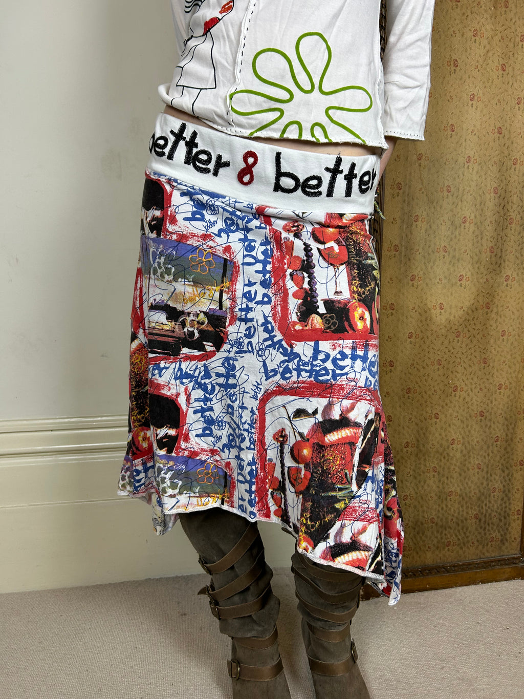 Desigual graphic skirt