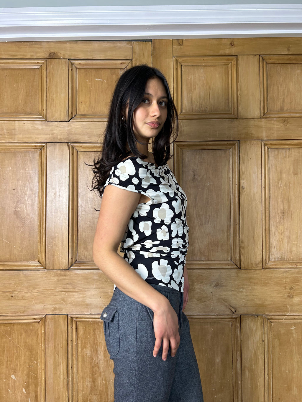 Floral synch top