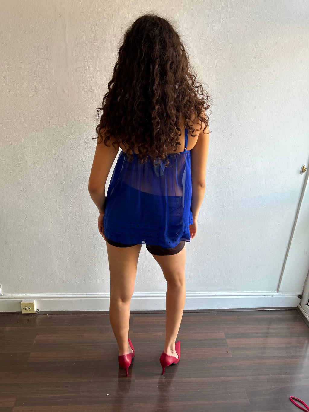 Royal Blue Lingerie Top