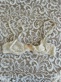 Vintage Cream Floral Bra