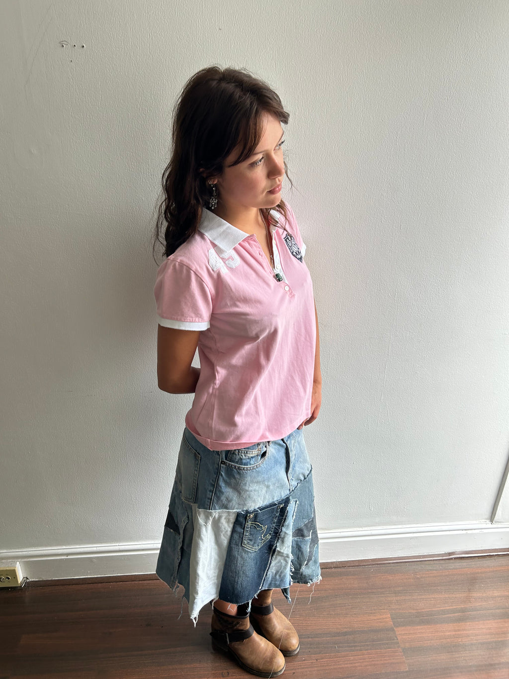 Pink '45' Polo Shirt