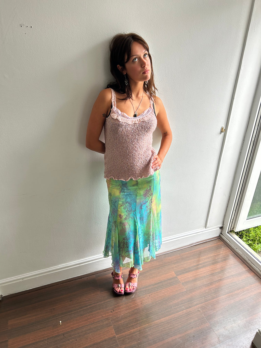 Knit Pink Fairy Tank Top