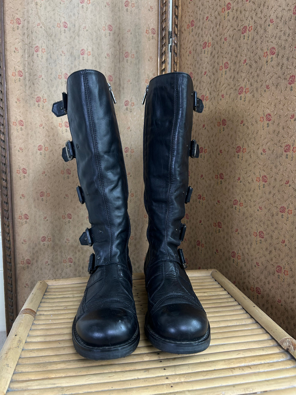 Black Buckle Boots