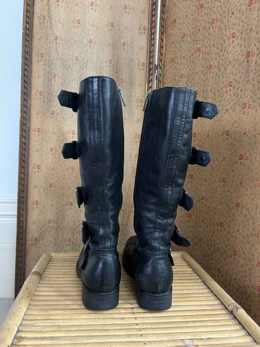 Black Buckle Boots