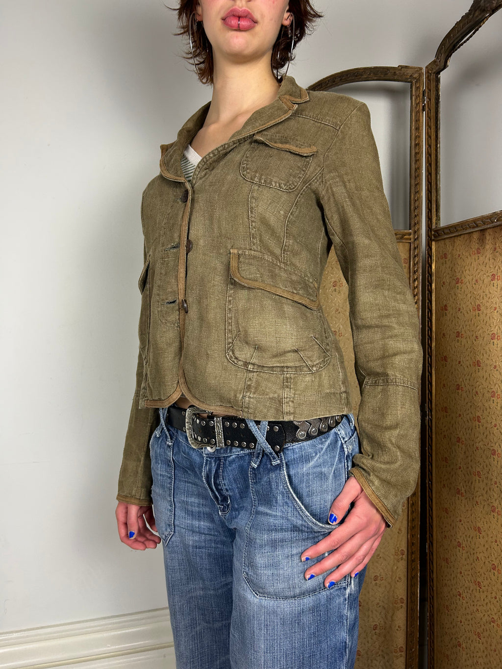 Green Y2k Topshop Jacket