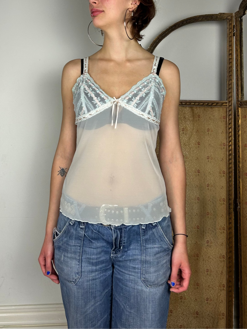 Baby Blue Lingerie Cami