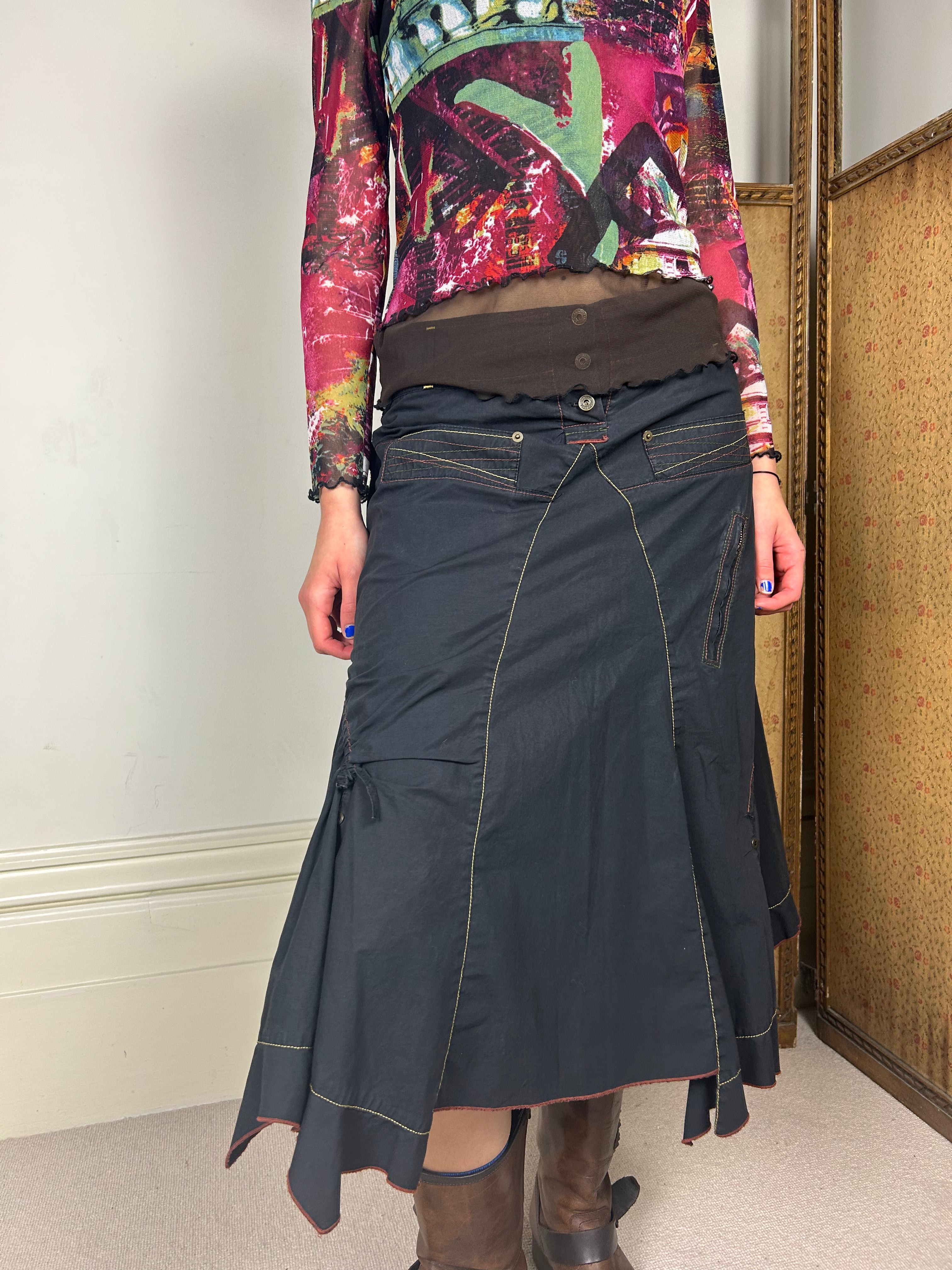 Black Asymetrical Skirt