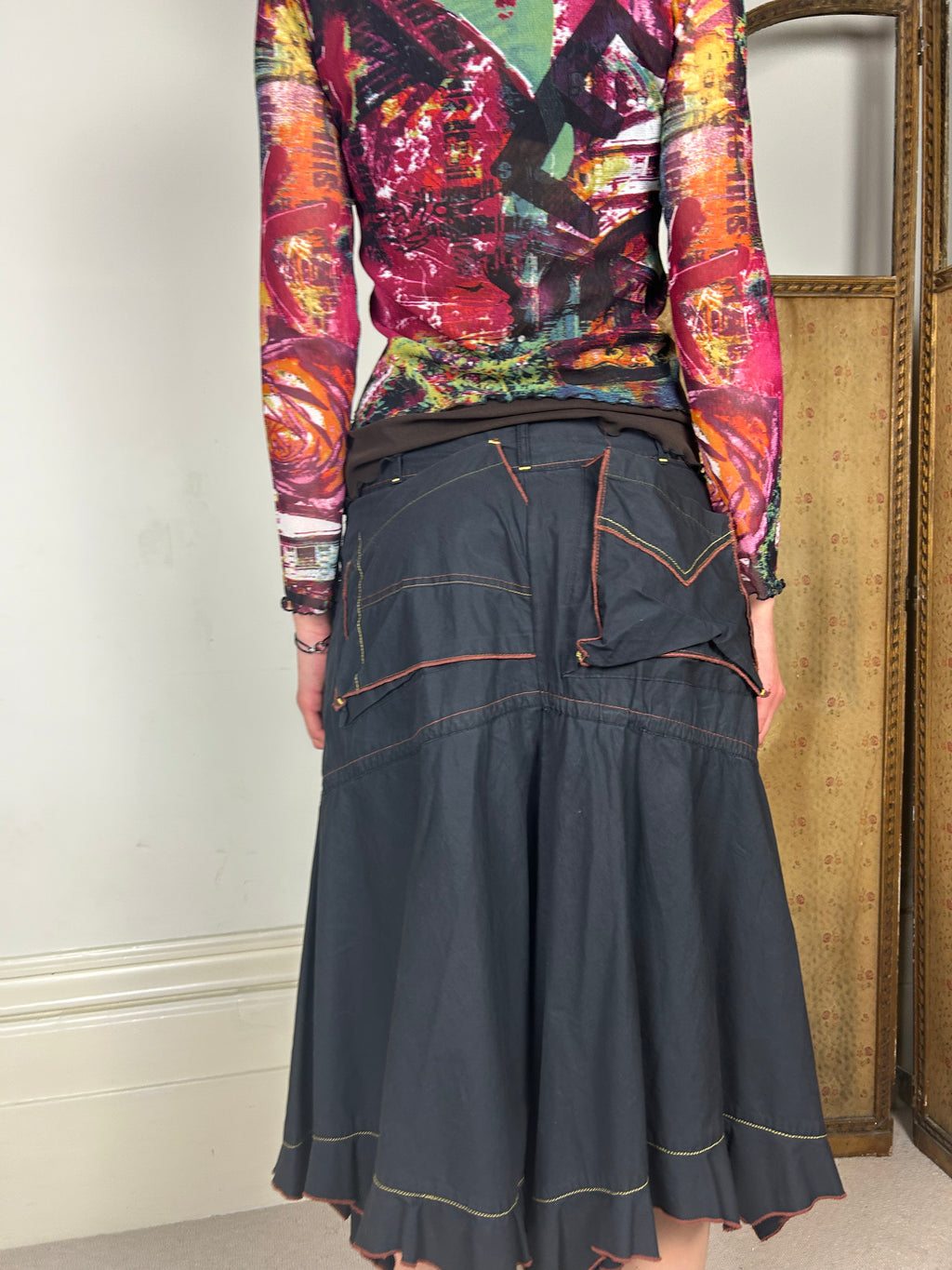 Black Asymetrical Skirt