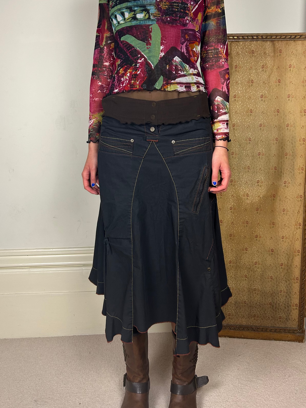 Black Asymetrical Skirt