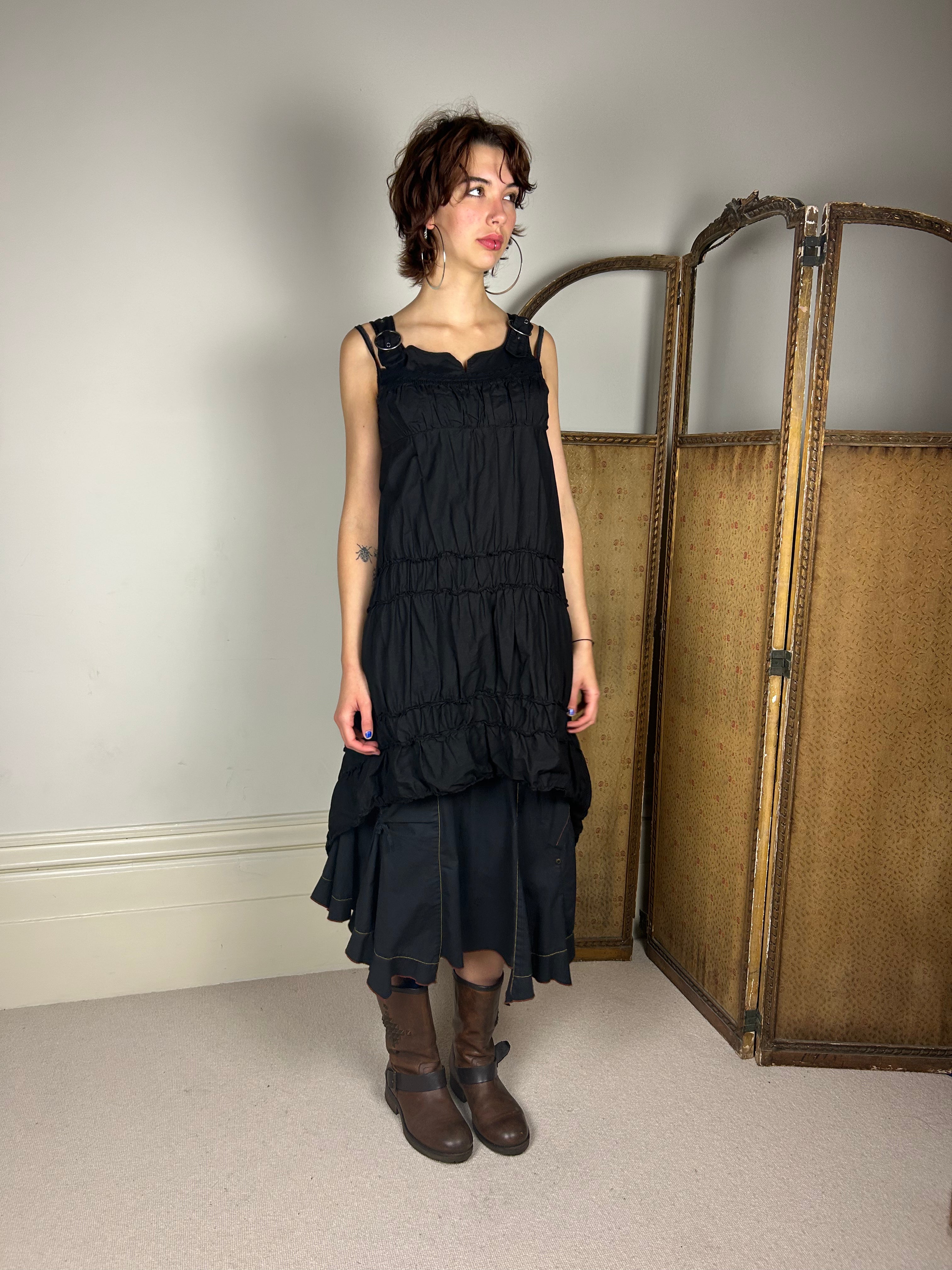 Cop Copine Black Buckle Dress