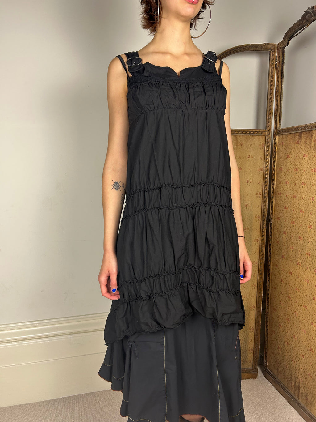 Cop Copine Black Buckle Dress