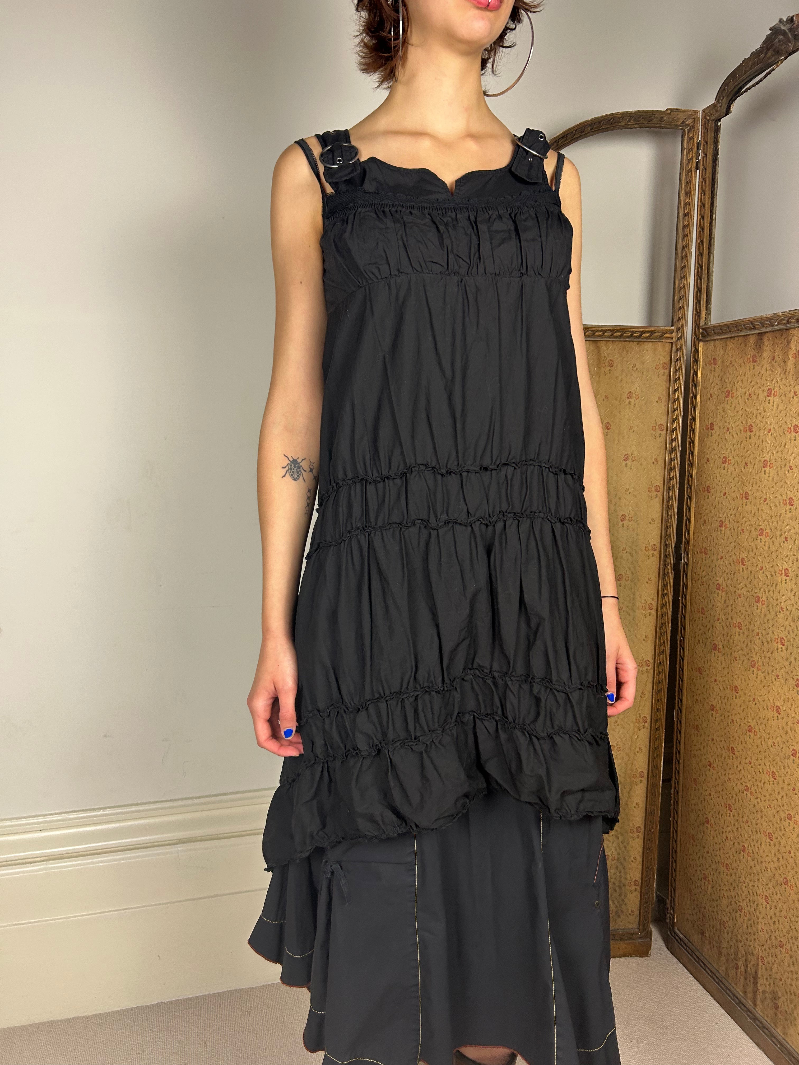 Cop Copine Black Buckle Dress