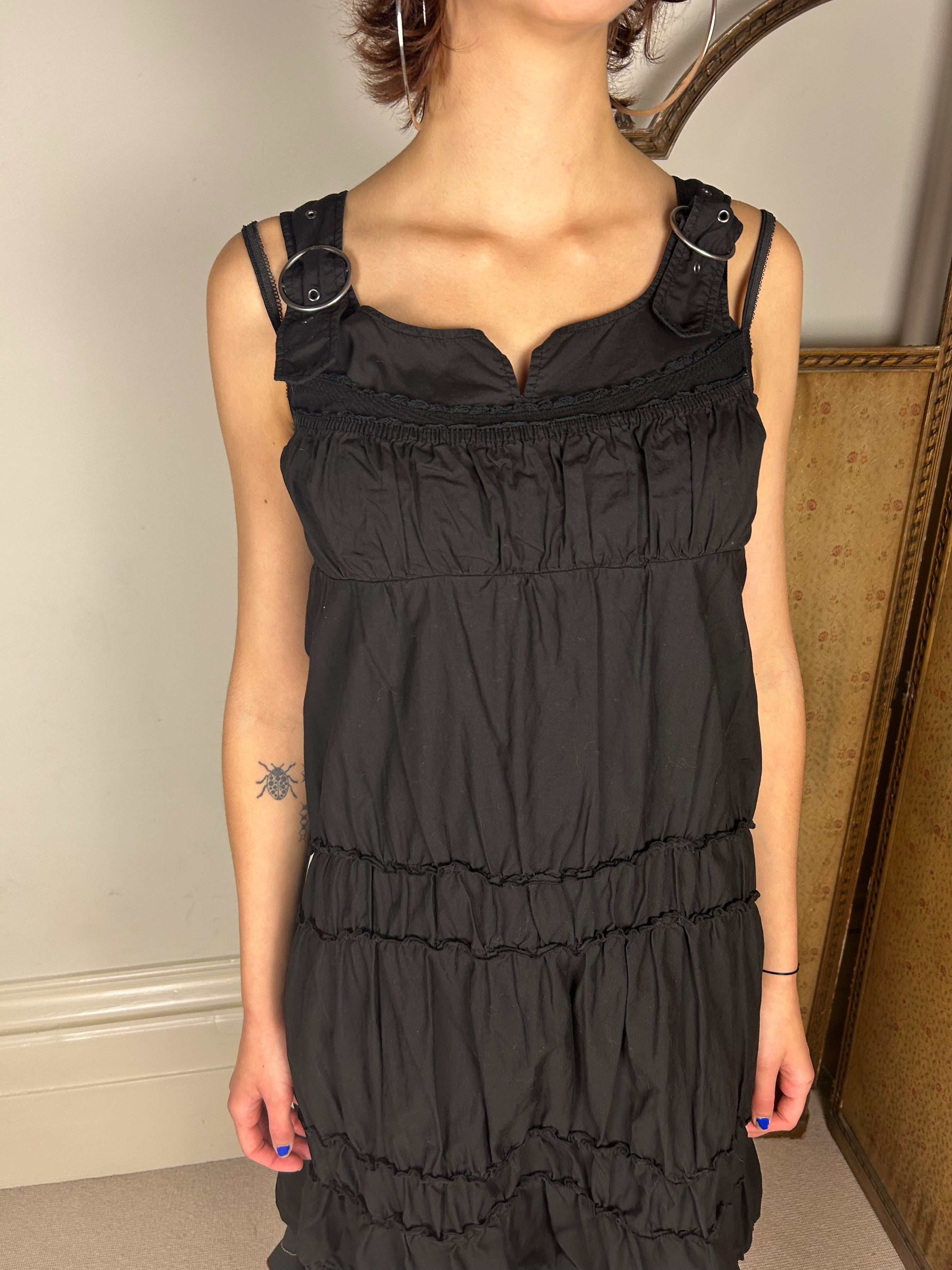 Cop Copine Black Buckle Dress