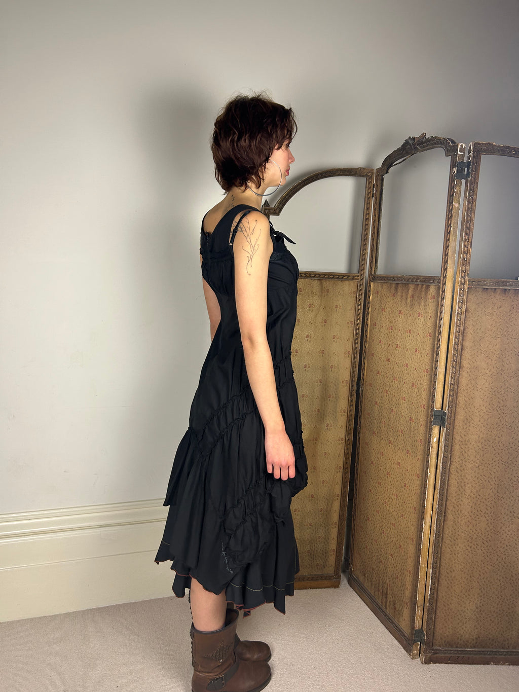 Cop Copine Black Buckle Dress