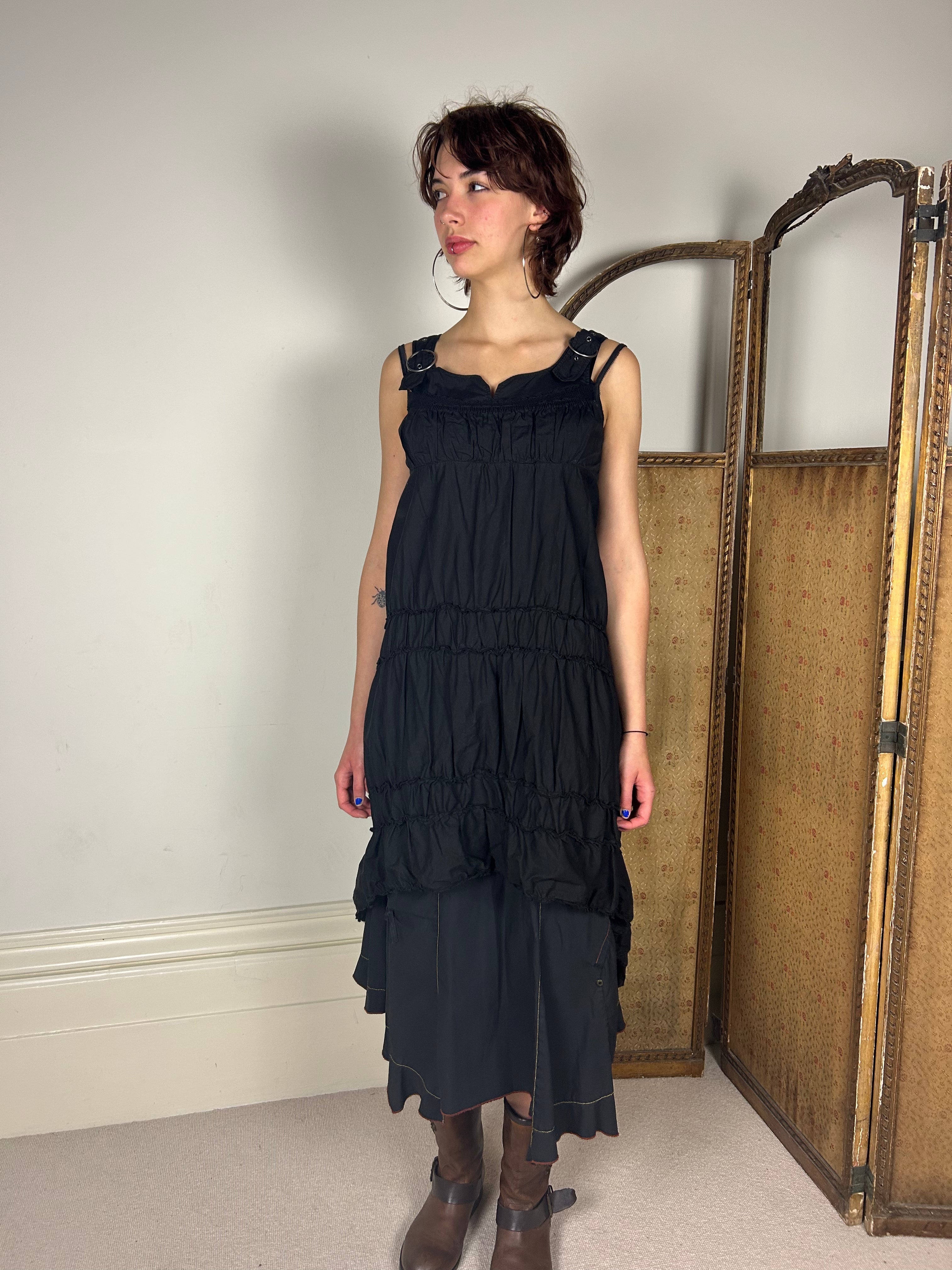 Cop Copine Black Buckle Dress