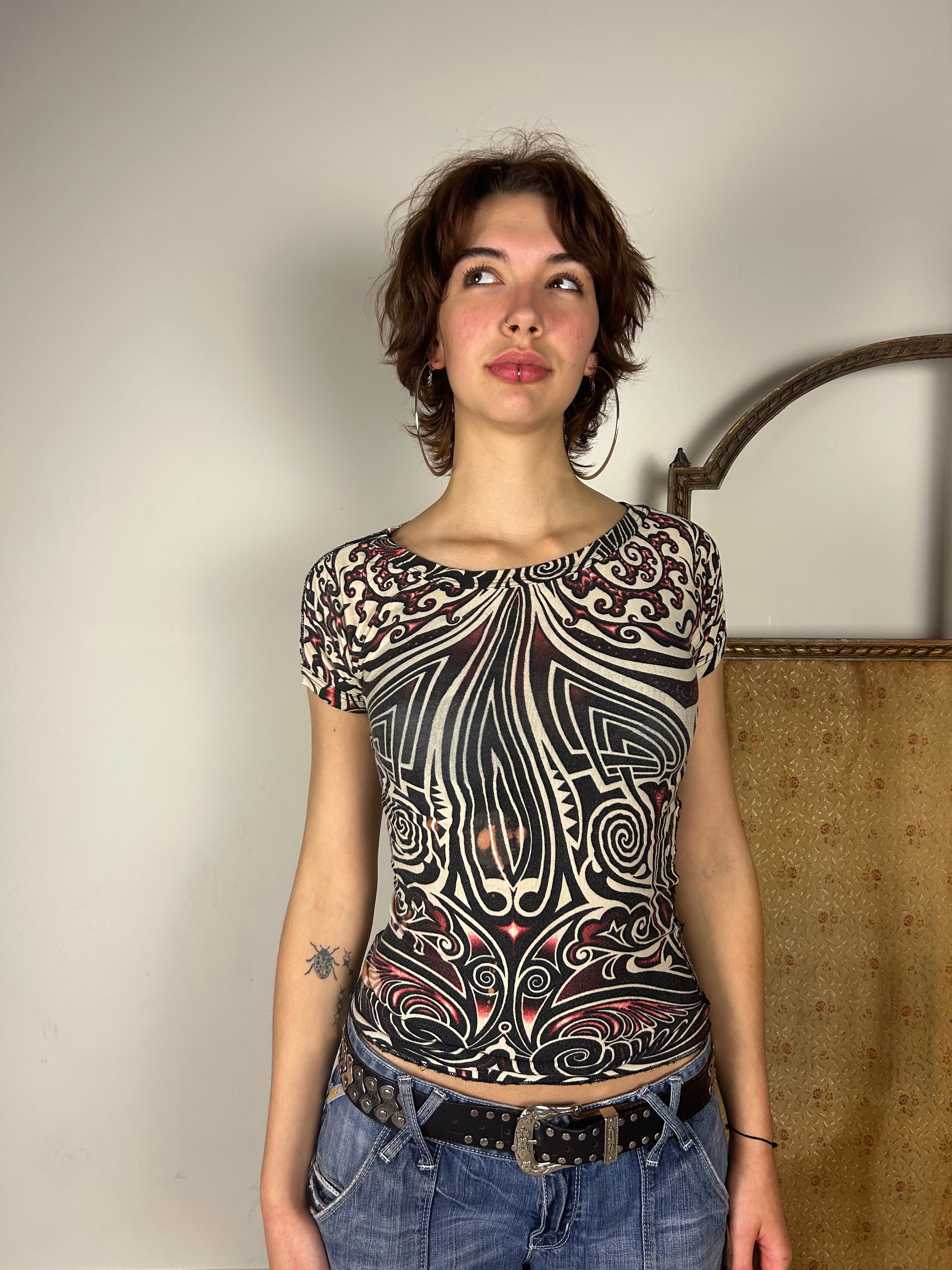 SS1996 Gaultier Jeans Tribal top