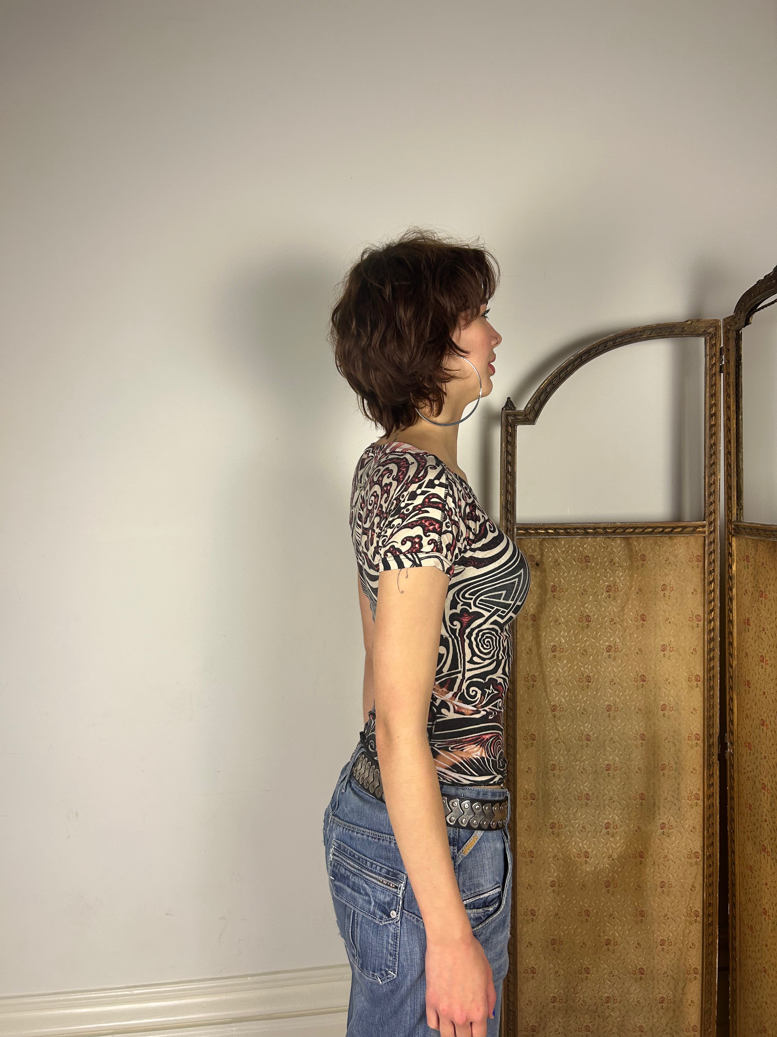 SS1996 Gaultier Jeans Tribal top