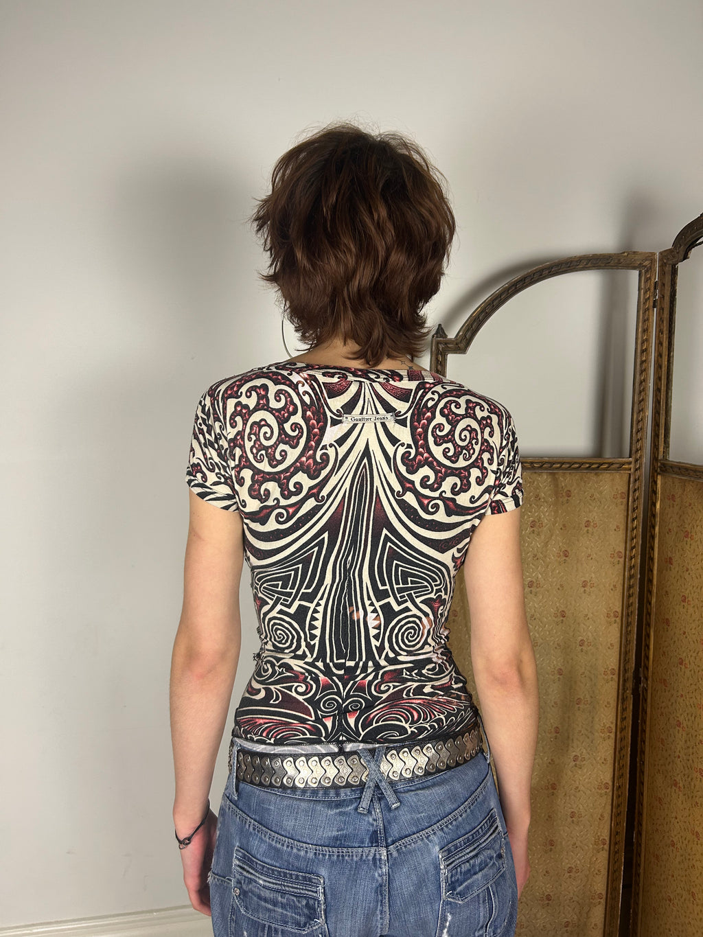 SS1996 Gaultier Jeans Tribal top