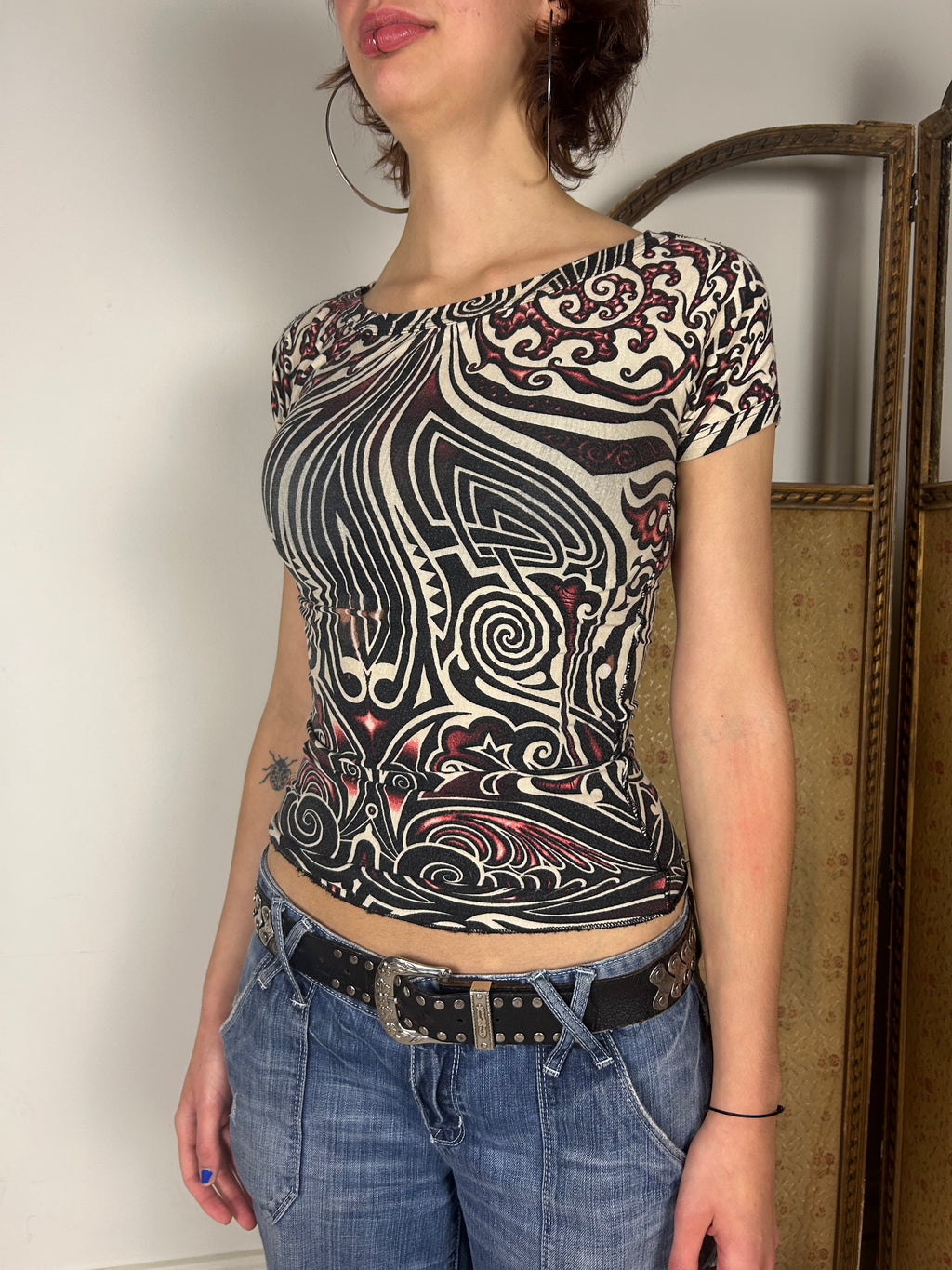 SS1996 Gaultier Jeans Tribal top
