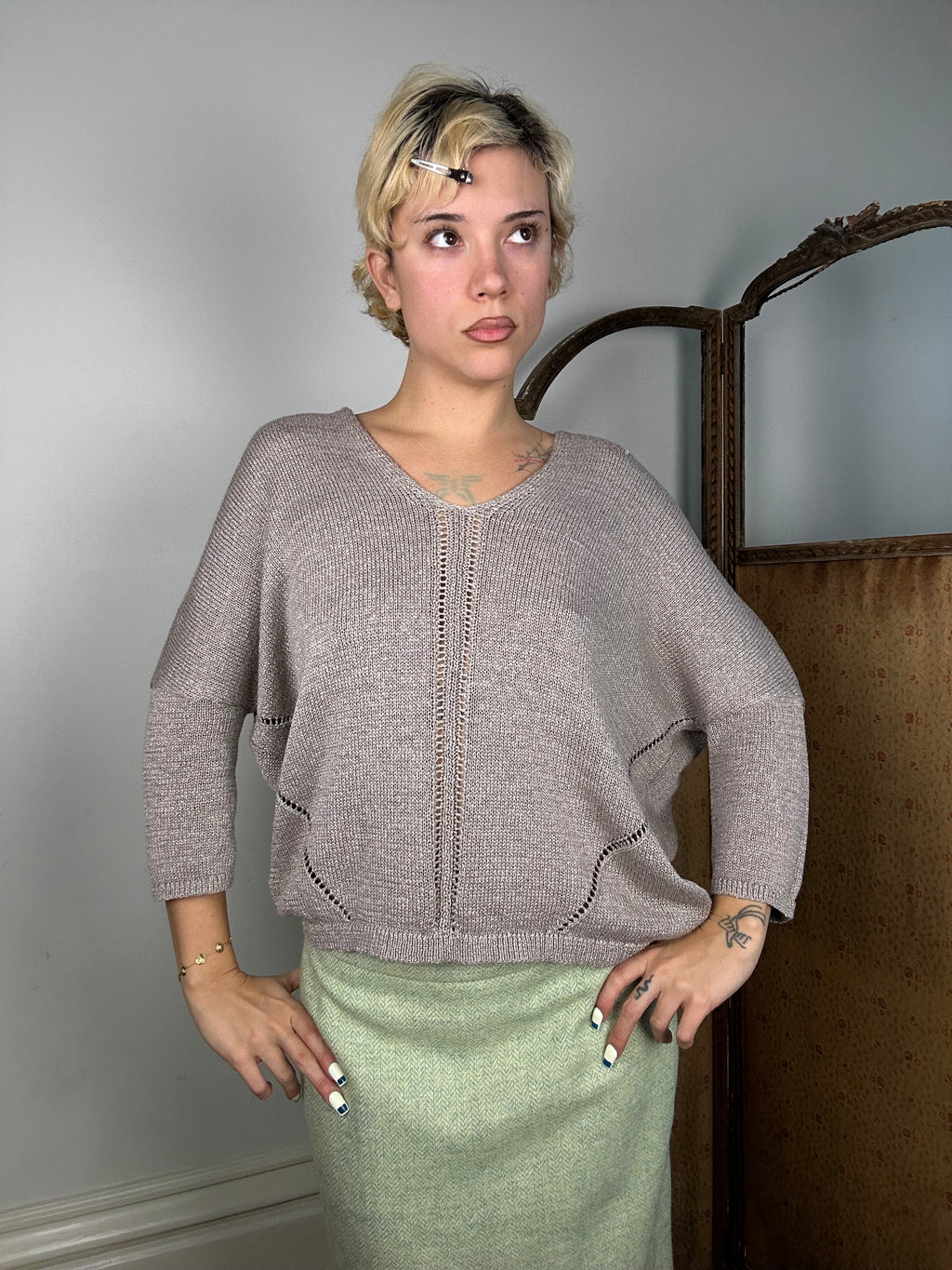 Light Brown Knit Jumper