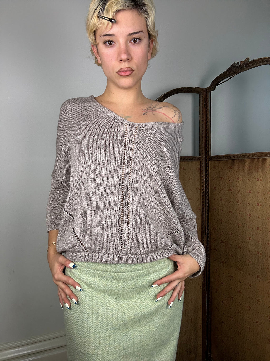 Light Brown Knit Jumper