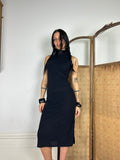 Sheer Turtleneck Dress